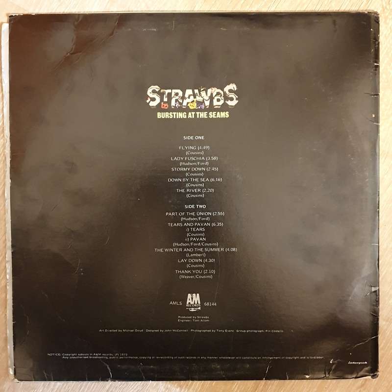 Strawbs - Bursting At The Seams - Vinyl LP Record - Opened  - Very-Good- Quality (VG-)