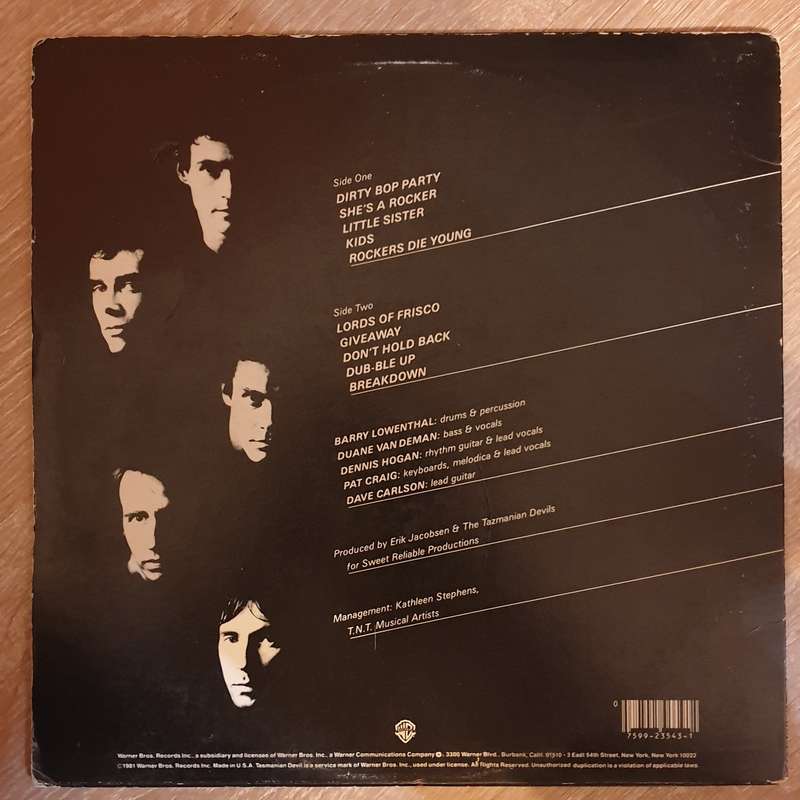 The Tazmanian Devils  Broadway Hi - Life -  Vinyl LP Record - Very-Good+ Quality (VG+)