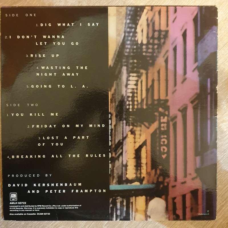 Peter Frampton - Breaking All the Rules  - Vinyl LP Record (VG+)
