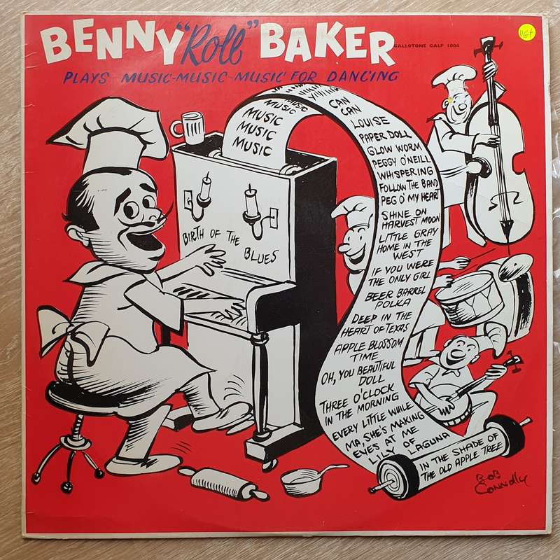 Benny "Roll" Baker and His Trio - Plays Music For Dancing -  Vinyl LP Record - Very-Good+ Quality...