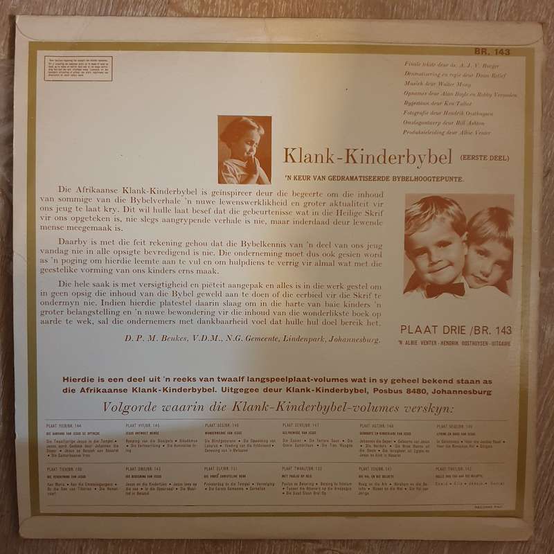 Klank - Kinderbybel -  Vinyl LP Record - Very-Good+ Quality (VG+)