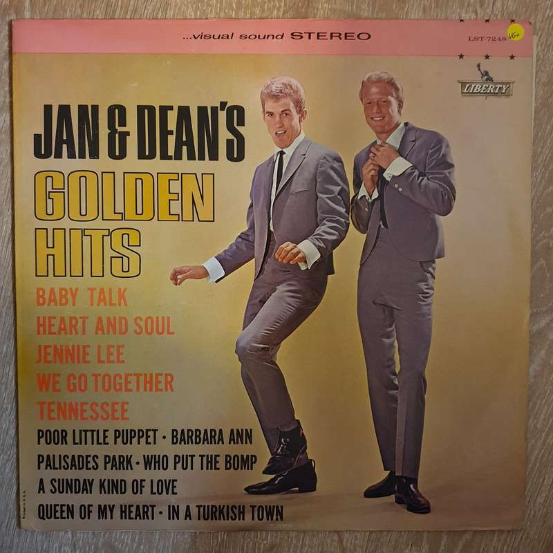 Jan & Dean  Jan & Dean's Golden Hits (US Pressing) -  Vinyl LP Record - Very-Good+ Quality ...