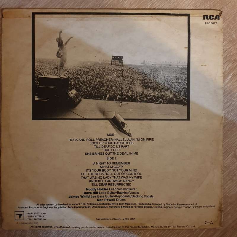 Slade  Till Deaf Do Us Part   Vinyl LP Record - Very-Good+ Quality (VG+)