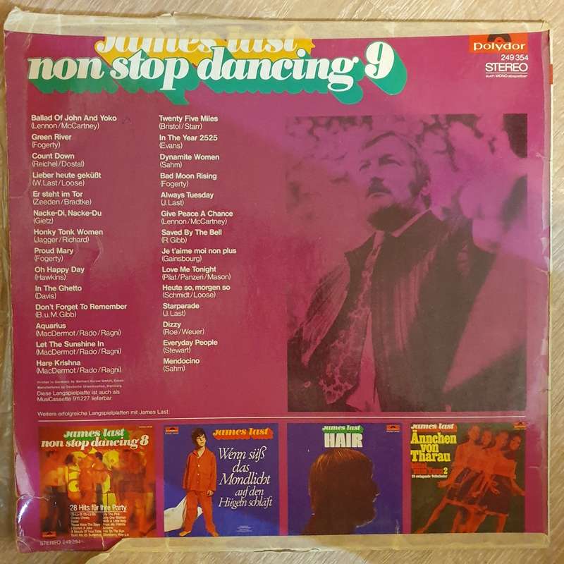 James Last - Non Stop Dancing Vol 9  -  Vinyl LP Record - Opened  - Good Quality (G)