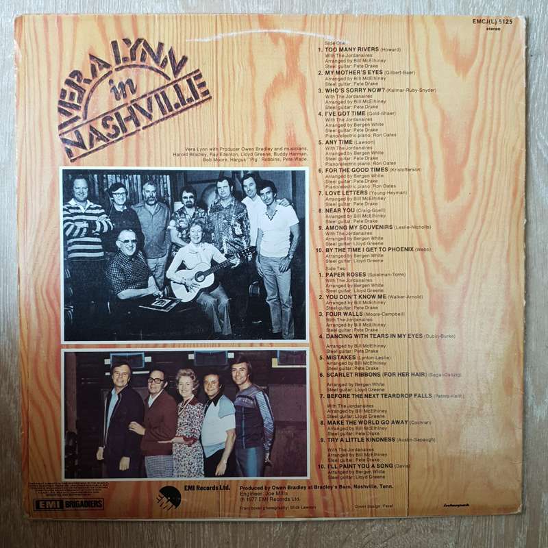 Vera Lynn  Vera Lynn In Nashville - Vinyl LP Record - Opened  - Very-Good Quality (VG)
