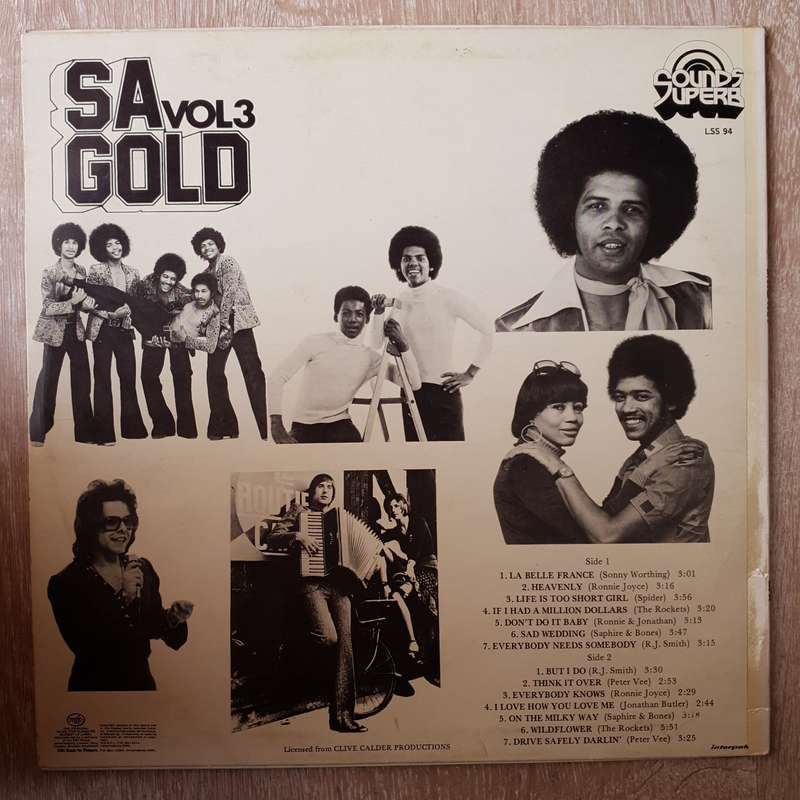 SA Gold Vol 3 - Original Artists   Vinyl LP Record - Very-Good+ Quality (VG+)