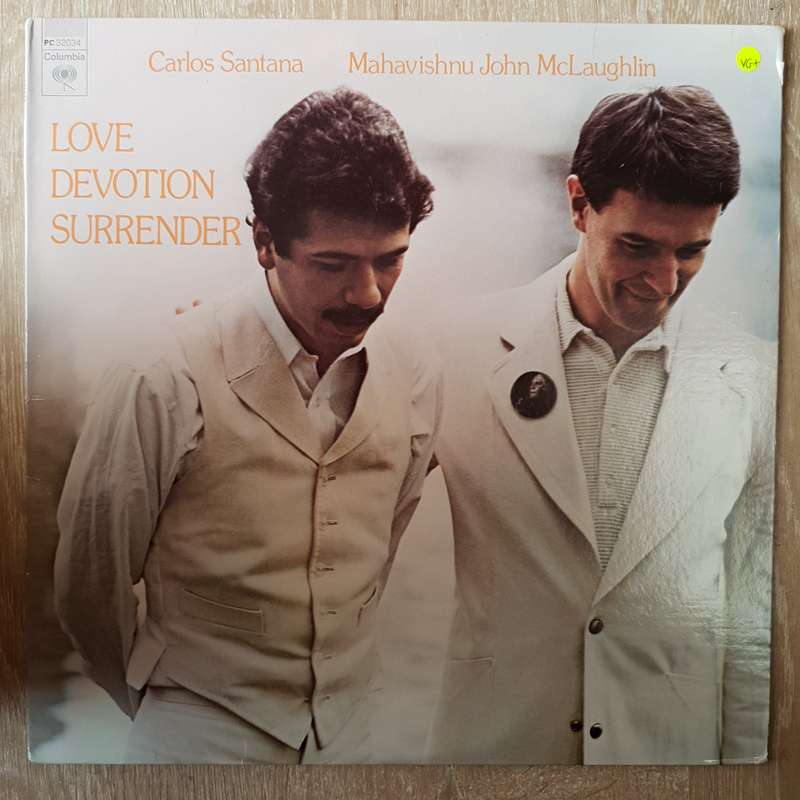 Carlos Santana & Mahavishnu & John McLaughlin  Love Devotion Surrender   Vinyl LP Record...