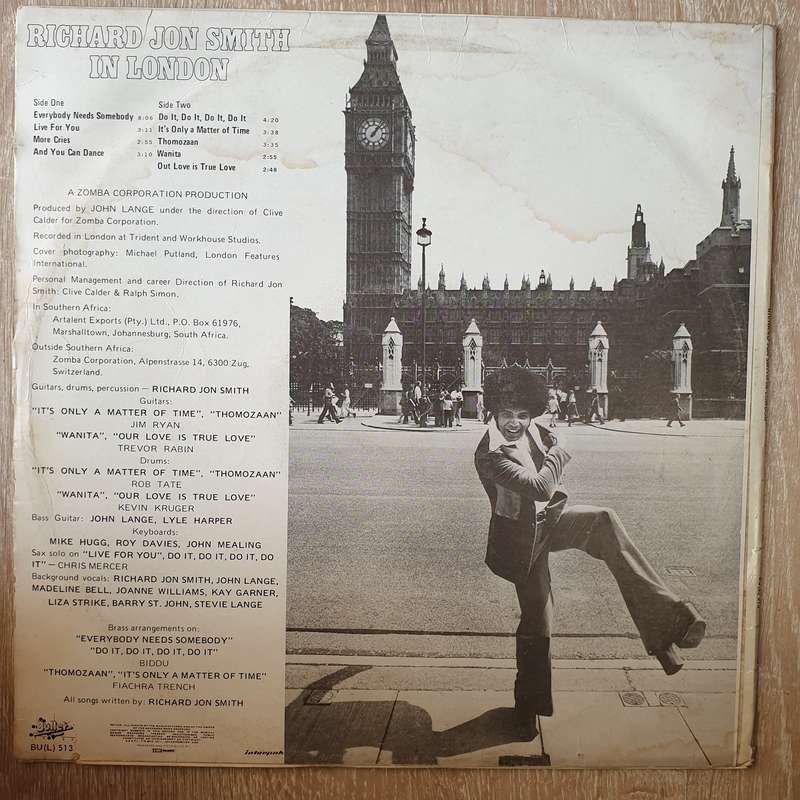 Richard Jon Smith  In London -  Vinyl LP Record - Very-Good+ Quality (VG+)