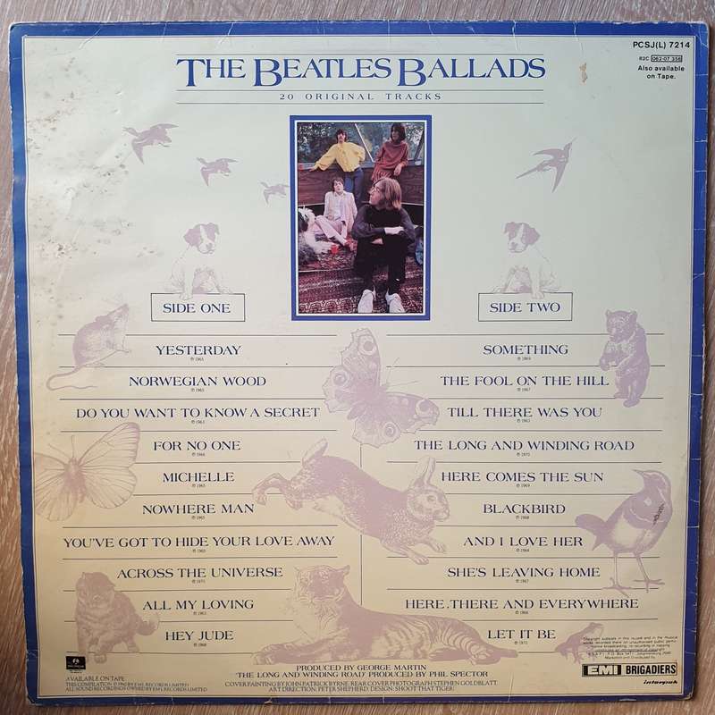 The Beatles  The Beatles Ballads - Vinyl LP Record - Very-Good+ Quality (VG+)