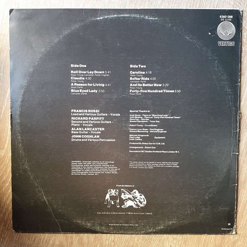 Status Quo  Hello! - Vinyl LP Record - Opened  - Very-Good- Quality (VG-)