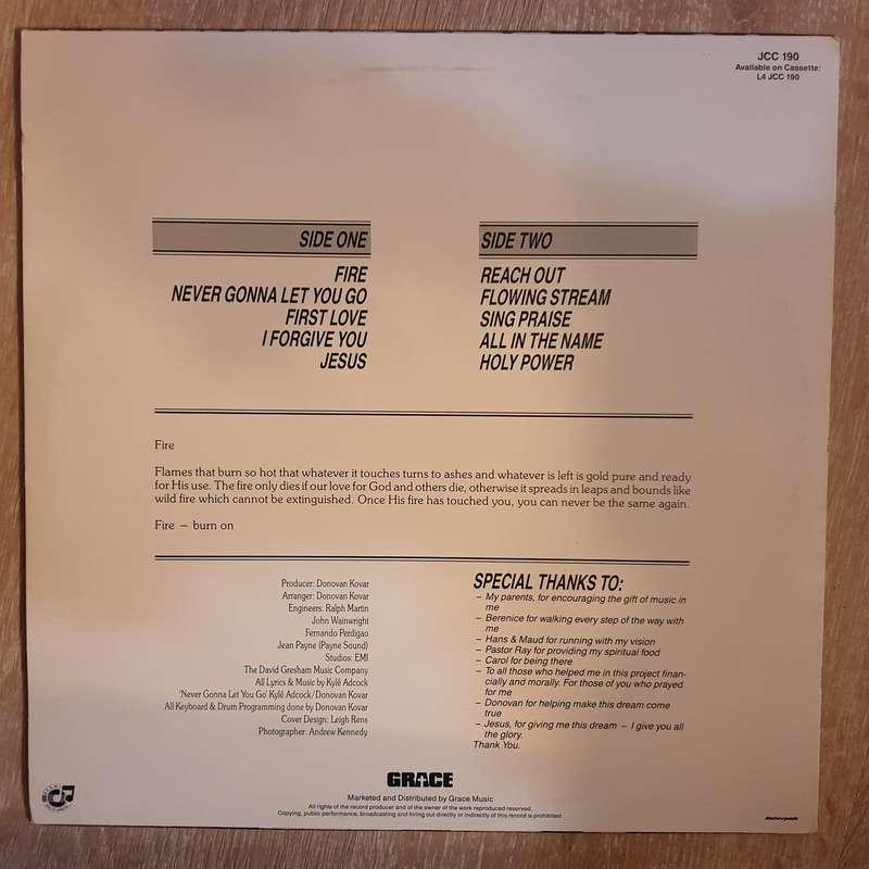 Kyle - Fire - Vinyl LP Record - Very-Good+ Quality (VG+)