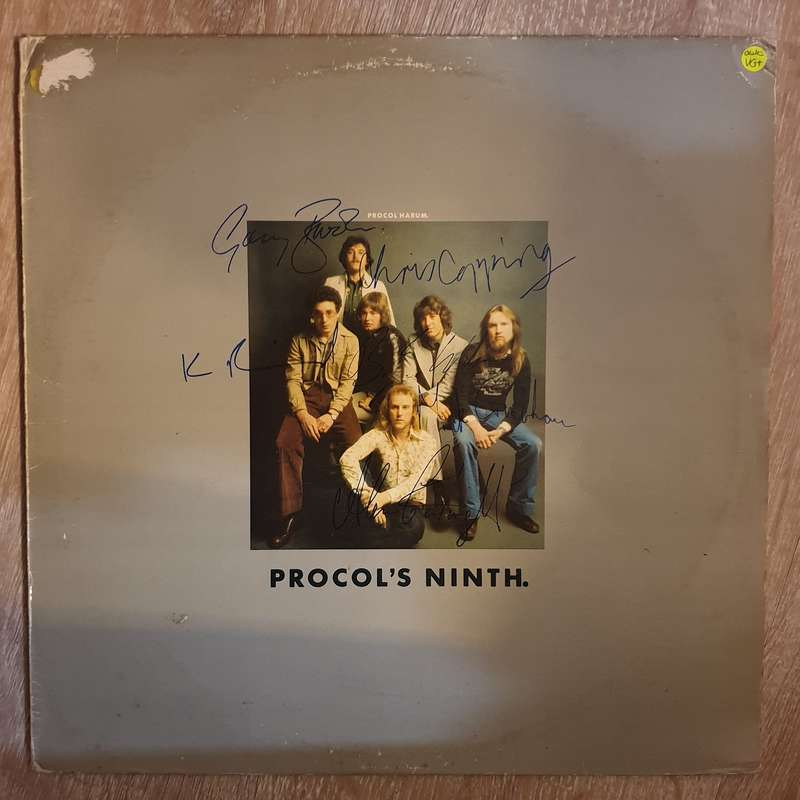 Procol Harum  Procol's Ninth (Autographed) - Vinyl LP Record - Very-Good+ Quality (VG+)