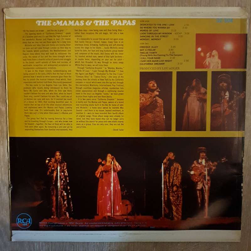 The Mamas & The Papas  The First Golden Era Of The Mamas & The Papas - Vinyl LP Record - Ve...
