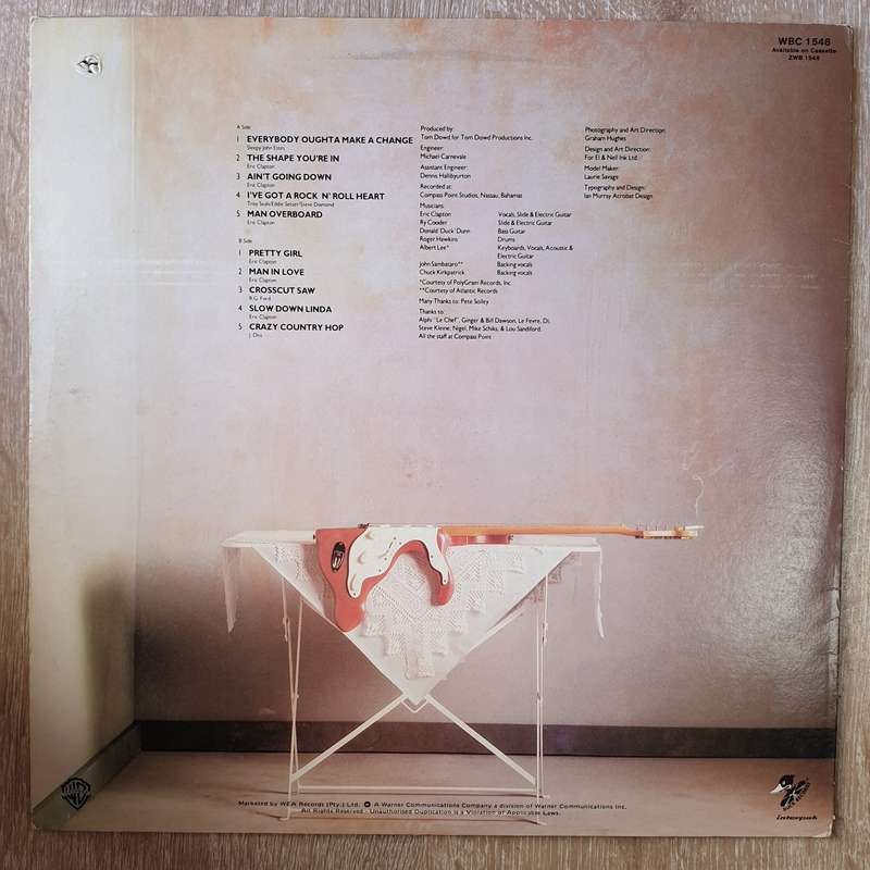Eric Clapton  Money And Cigarettes - Vinyl LP Record - Very-Good+ Quality (VG+)