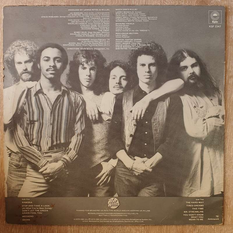 Wet Willie  Which One's Willie? - Vinyl LP Record - Very-Good+ Quality (VG+)