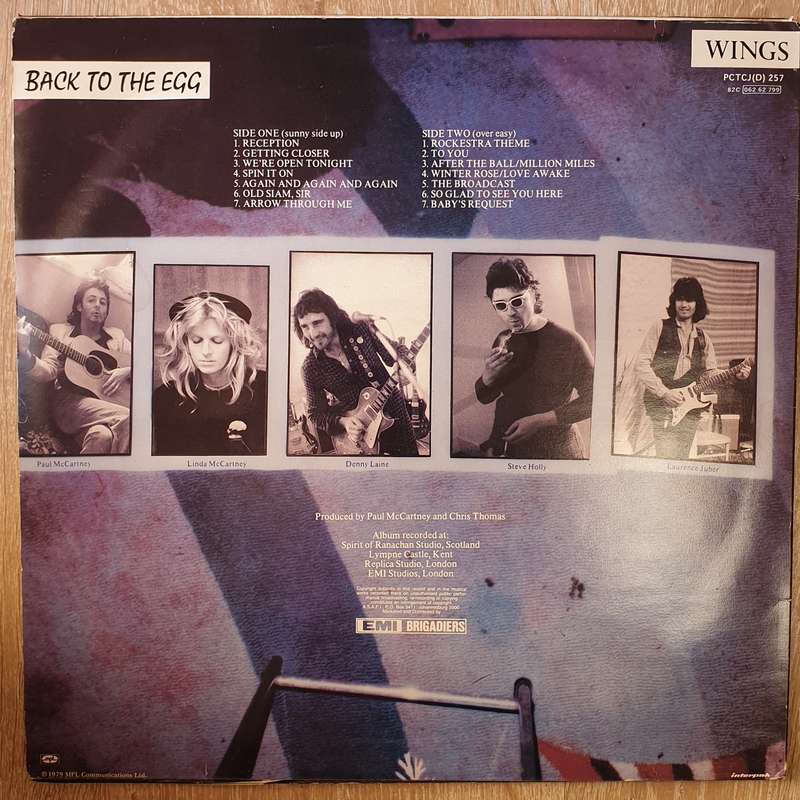 Wings - Back To The Egg (Paul McCartney) - Vinyl LP Record - Very-Good Quality (VG)