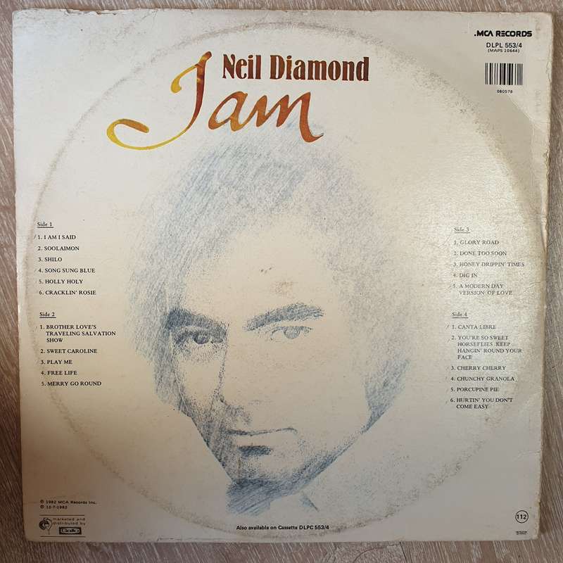 Neil Diamond - I Am - Double Vinyl LP Record - Opened  - Very-Good- Quality (VG-)