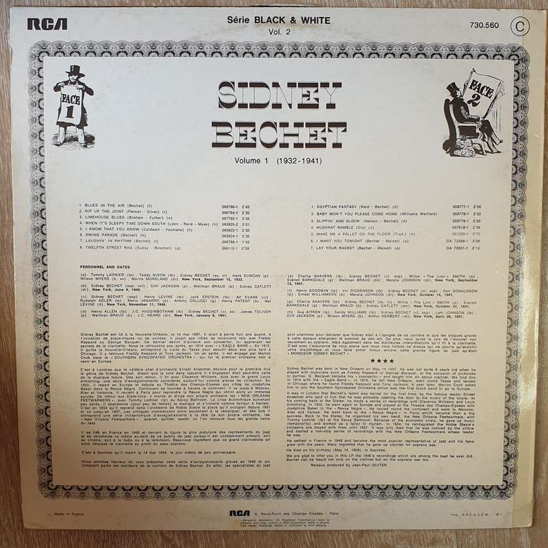 Sidney Bechet  Sleepy Time Down South (Volume 1 (1932-1941)) -  Vinyl LP Record - Very-Good...