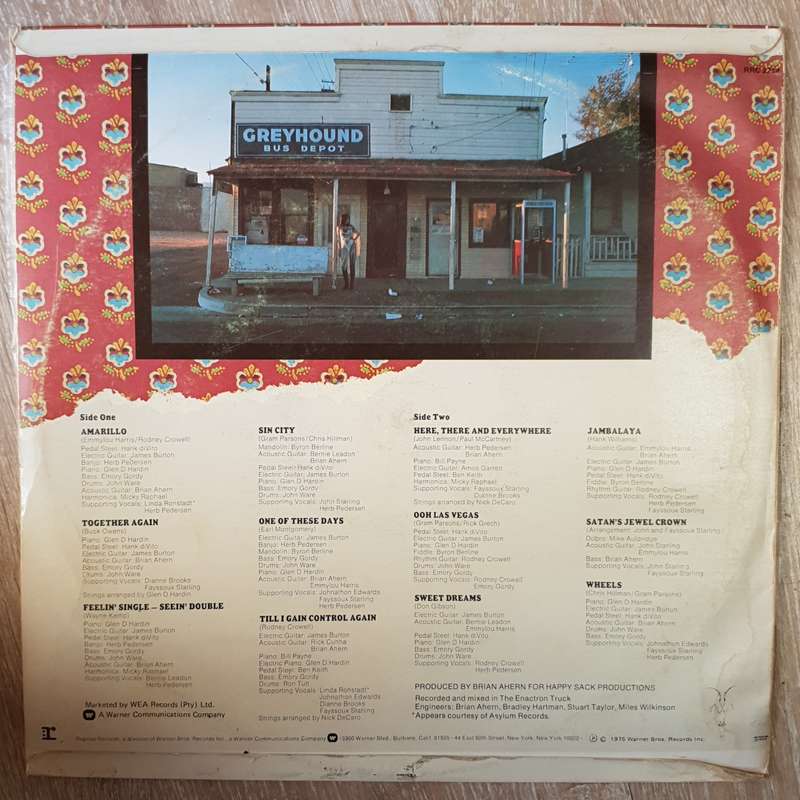 Emmylou Harris  Elite Hotel - Vinyl LP Record - Opened  - Very-Good Quality (VG)