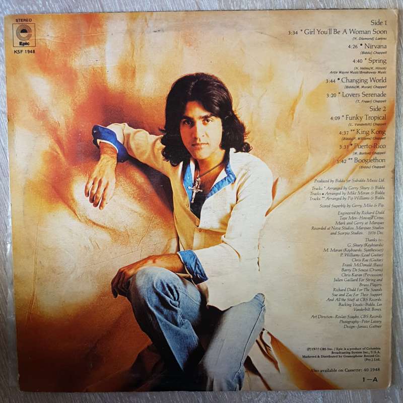 Biddu & The Orchestra  Eastern Man -  Vinyl LP Record - Very-Good+ Quality (VG+)