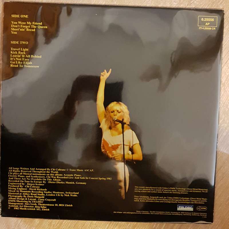 Chi Coltrane - Live - Vinyl Record - Opened  - Very-Good+ Quality (VG+)
