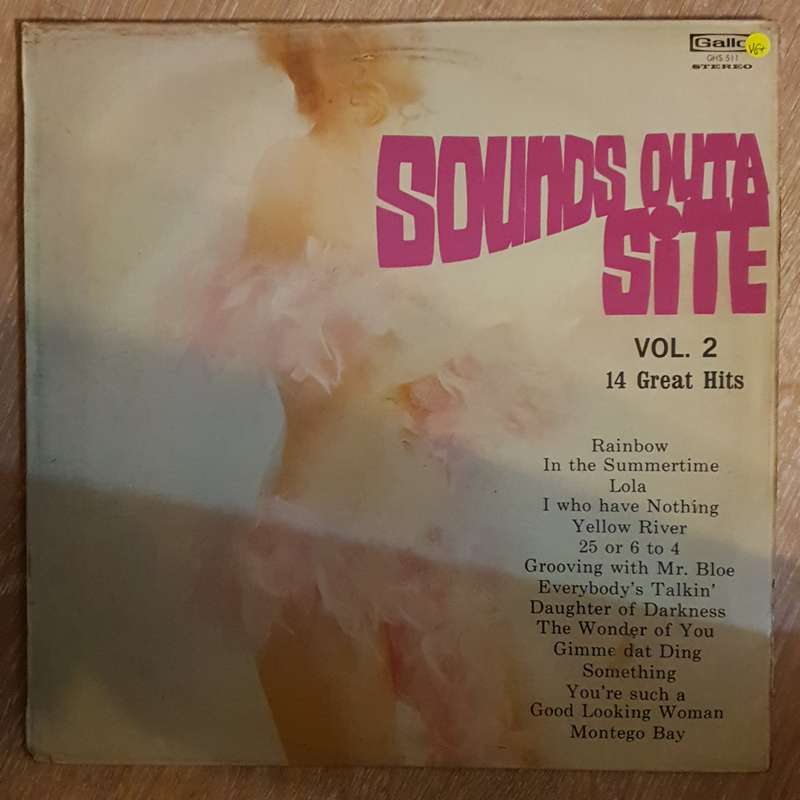 Sounds Outa Site Vol 2 - 14 Great Hits -  Vinyl LP Record - Very-Good+ Quality (VG+)