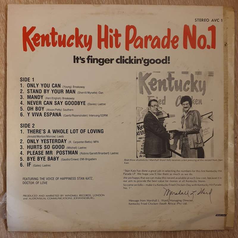 Kentucky Fried Chicken and Swazi Music Radio Present Kentucky Hit Parade No 1 - It's Finger Click...