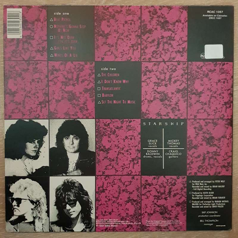 Starship  No Protection - Vinyl LP Record - Very-Good+ Quality (VG+)