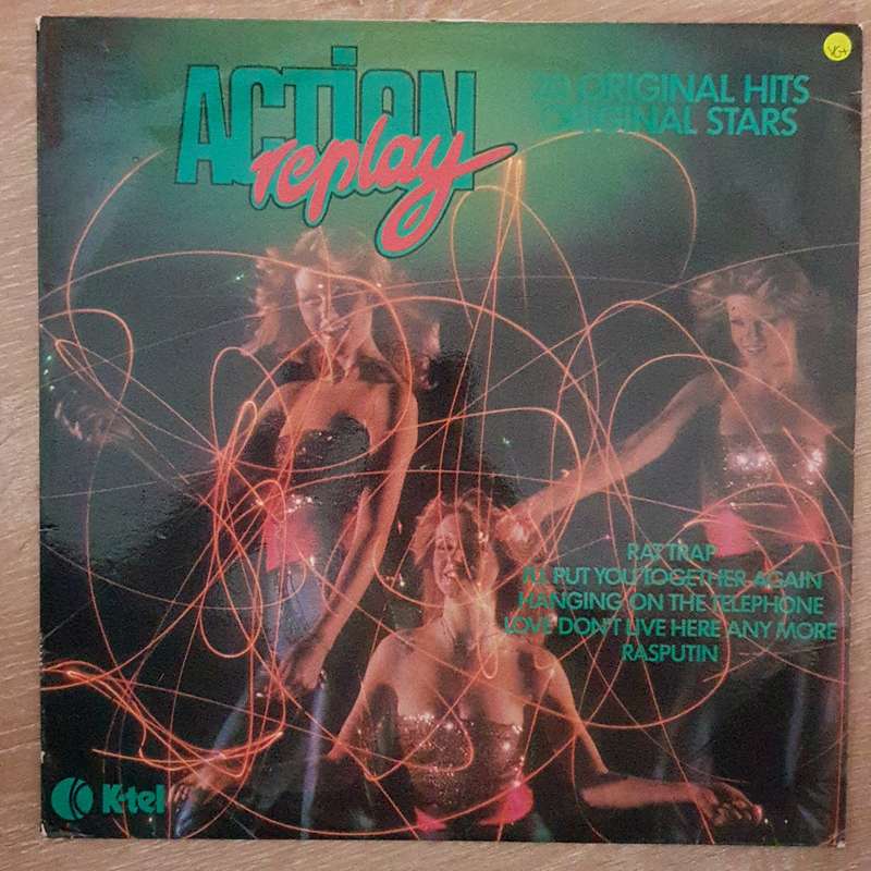 Action Replay - K-Tel - Various Artists - Original Hits - Vinyl LP Record - Very-Good+ Quality (VG+)