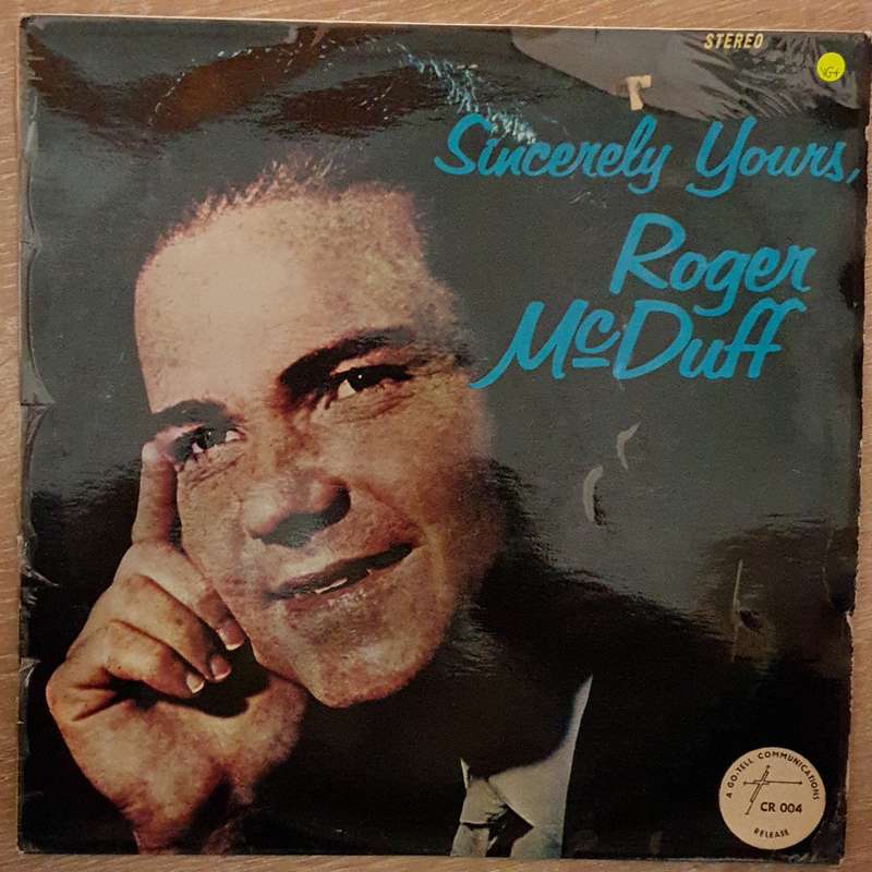 Roger McDuff  Sincerely Yours - Vinyl LP Record - Very-Good+ Quality (VG+)