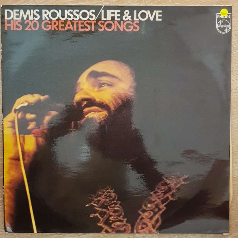 Demis Roussos  Life & Love His - 20 Greatest Hits - Vinyl LP Record - Very-Good+ Quality (VG+)