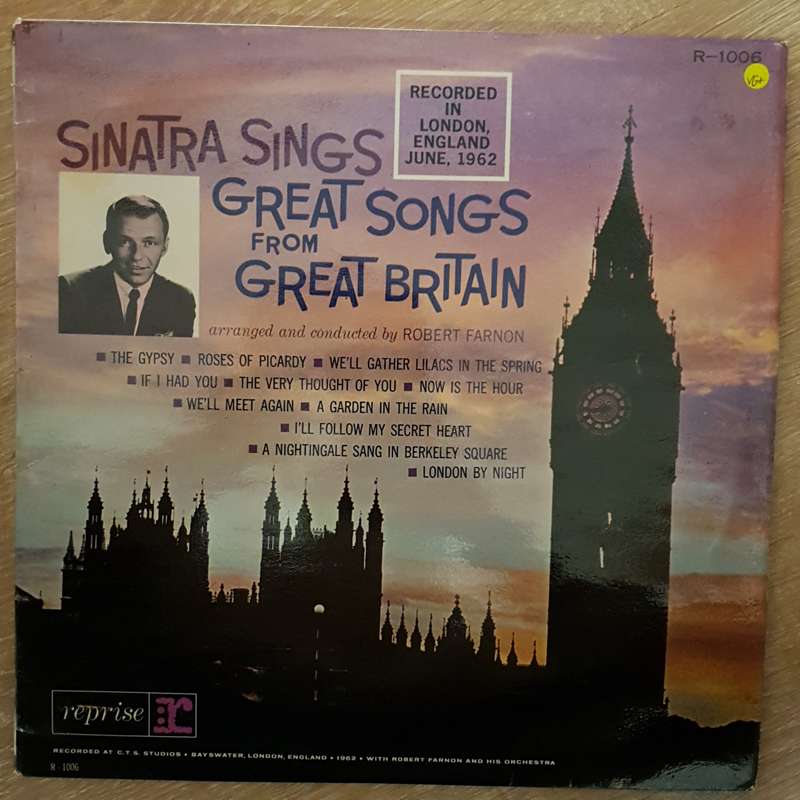 Frank Sinatra  Sinatra Sings Great Songs From Great Britain - Vinyl LP Record - Very-Good+ ...