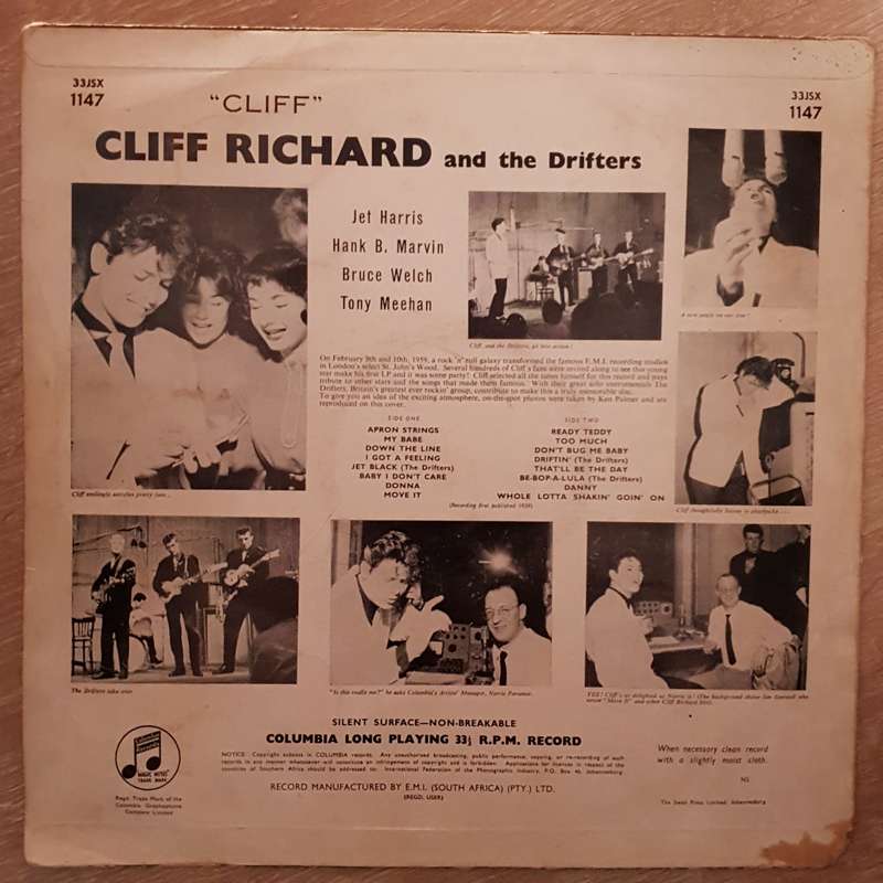 Cliff Richard And The Drifters  Cliff - Vinyl LP Record - Opened  - Good Quality (G)