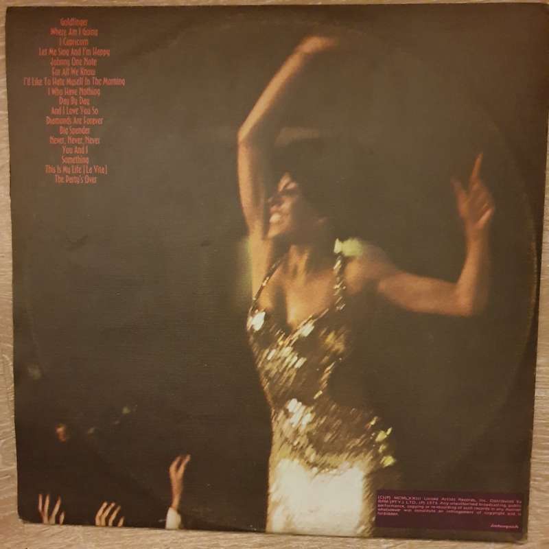 Shirley Bassey - Live at Carnegie Hall - Double Vinyl LP Record (VG+)