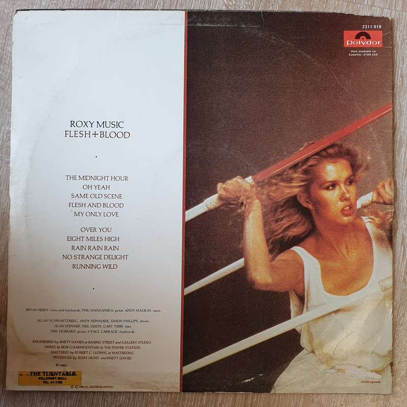 Roxy Music - Flesh and Blood - Vinyl LP Record - Opened  - Very-Good Quality (VG)