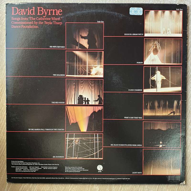David Byrne  Songs From "The Catherine Wheel" - Vinyl LP Record - Very-Good+ Quality (VG+)