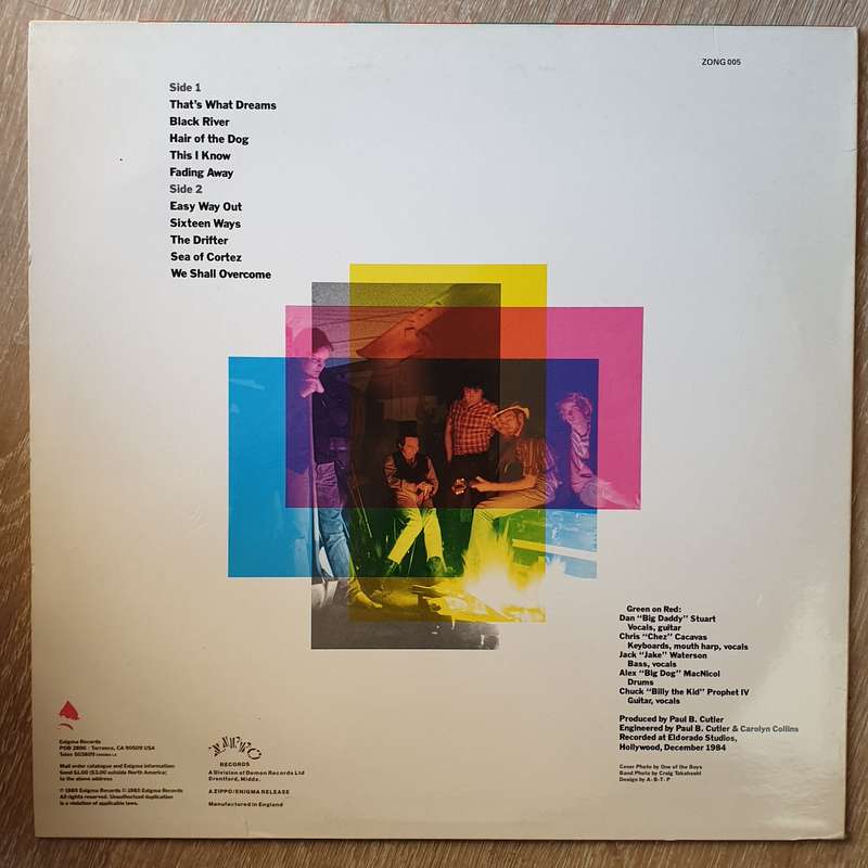 Green On Red  Gas Food Lodging - Vinyl LP Record - Very-Good+ Quality (VG+)