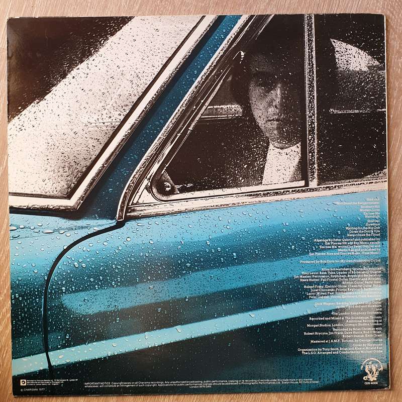 Peter Gabriel  Peter Gabriel - Vinyl LP Record - Very-Good+ Quality (VG+)