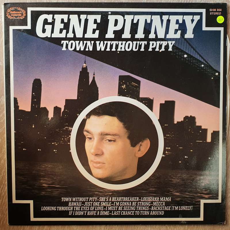 Gene Pitney  Town Without Pity - Vinyl LP Record - Very-Good+ Quality (VG+)