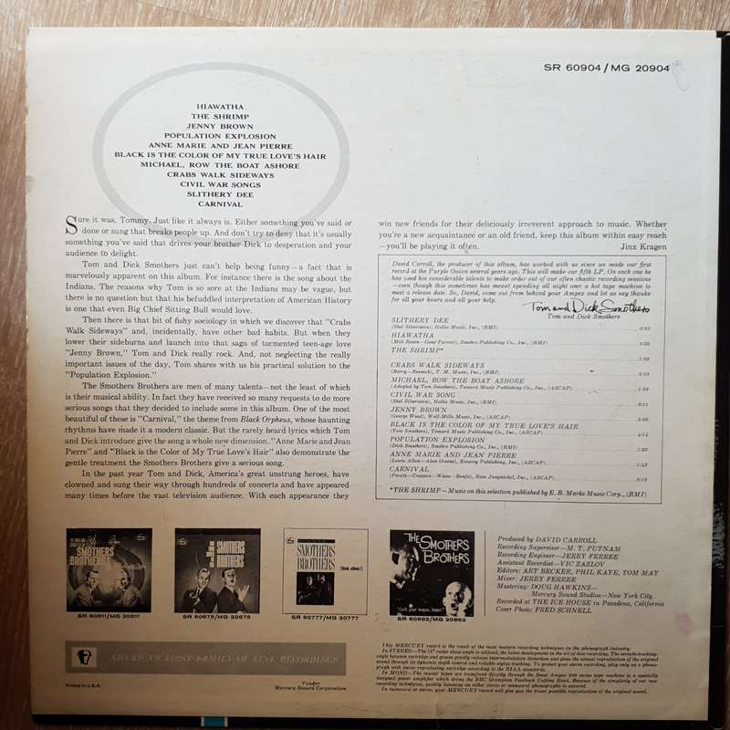 Smothers Brothers  It Must Have Been Something I Said! - Vinyl LP Record - Opened  - Very-G...