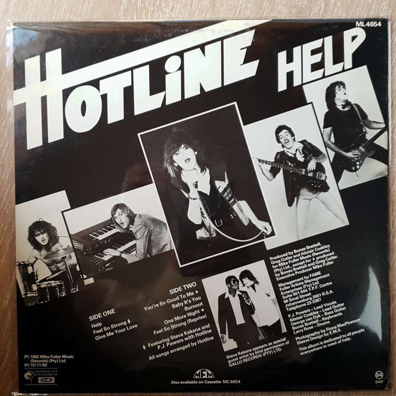 Hotline  Help - Vinyl LP Record - Very-Good+ Quality (VG+)