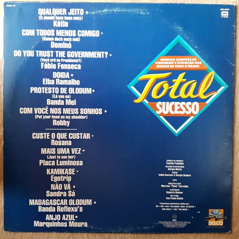 Total Sucesso - Various Artists - Vinyl LP Record - Very-Good+ Quality (VG+)