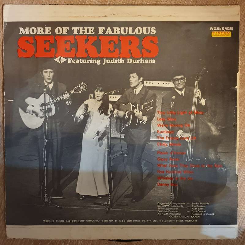The Seekers Featuring Judith Durham  More Of The Fabulous Seekers - Vinyl LP Record - Opene...