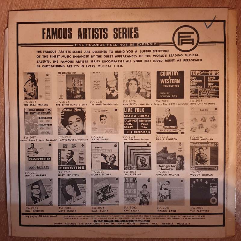 Live Folk From The Mayfair Theatre London -  Vinyl  Record - Very-Good+ Quality (VG+)