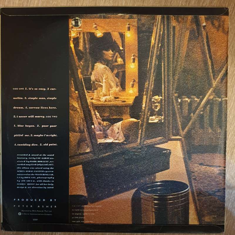 Linda Ronstadt - Simple Dreams - Vinyl LP Record - Very-Good Quality (VG)