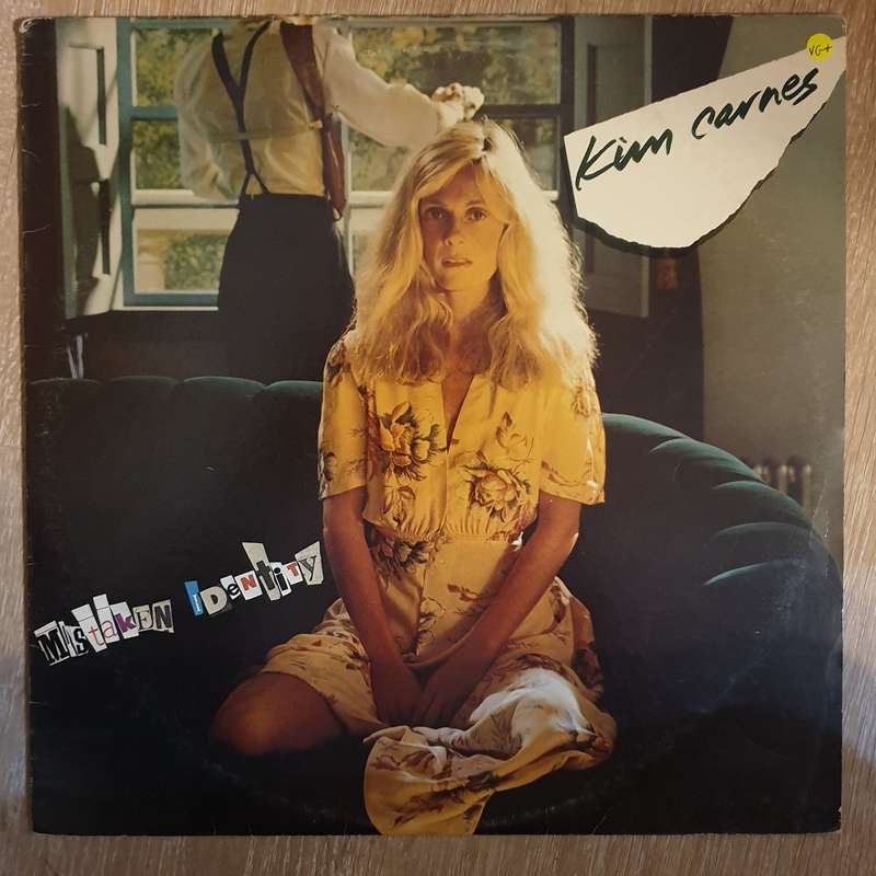 Kim Carnes  Mistaken Identity - Vinyl LP Record - Very-Good+ Quality (VG+)