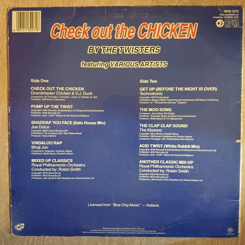 The Twisters - Check Out The Chicken -  Vinyl  Record - Very-Good+ Quality (VG+)