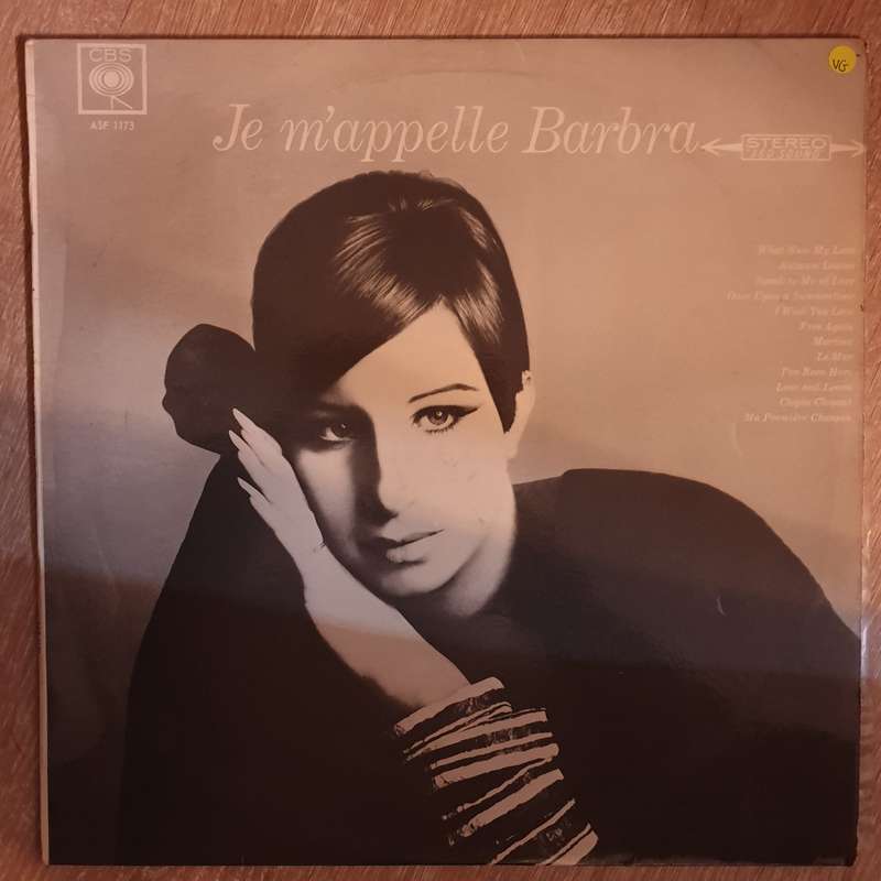 Barbra Streisand  Je M'appelle Barbra  - Vinyl LP Record   - Very-Good Quality (VG)