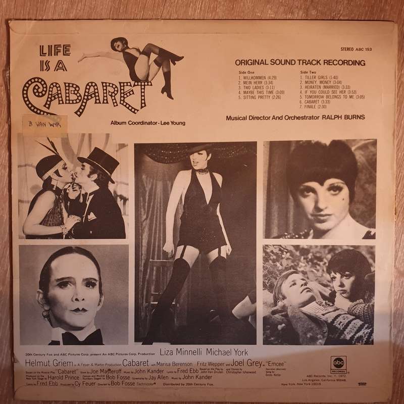Cabaret - Original Soundtrack Recording - Vinyl LP Record - Opened  - Very-Good- Quality (VG-)