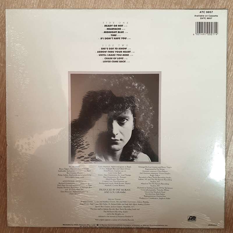 Lou Gramm - Ready Or Not - Vinyl LP - Sealed